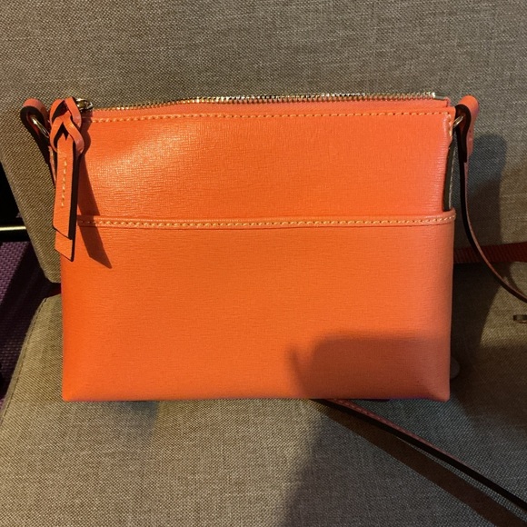 NEW Dooney & Bourke Coral Orange Crossbody Bag and Matching Wallet - Picture 5 of 10